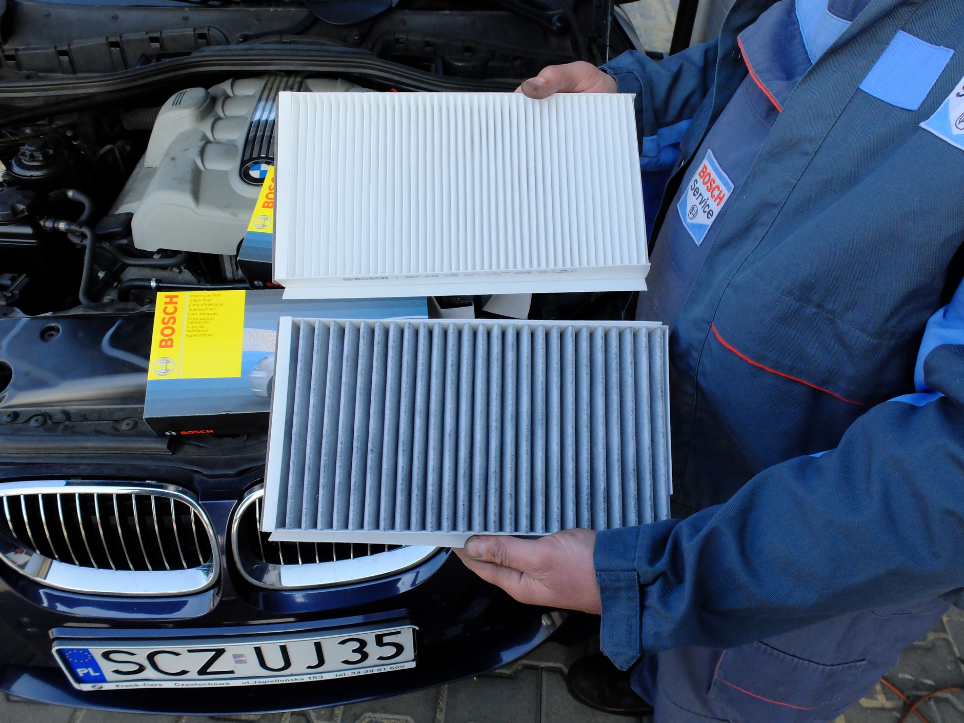 Filtr standardowy oraz węglowy