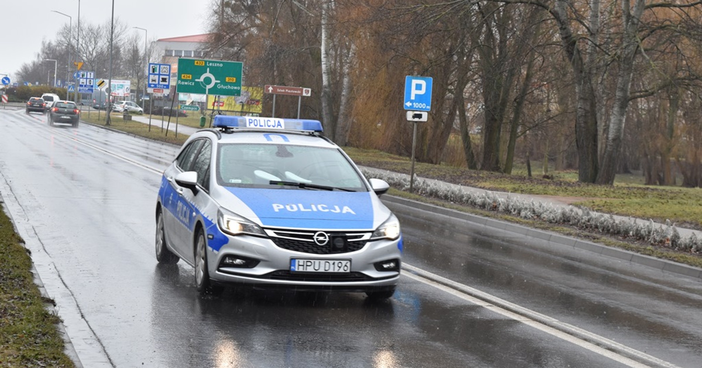 Potrącenie pieszego na przejściu dla pieszych w Śremie
