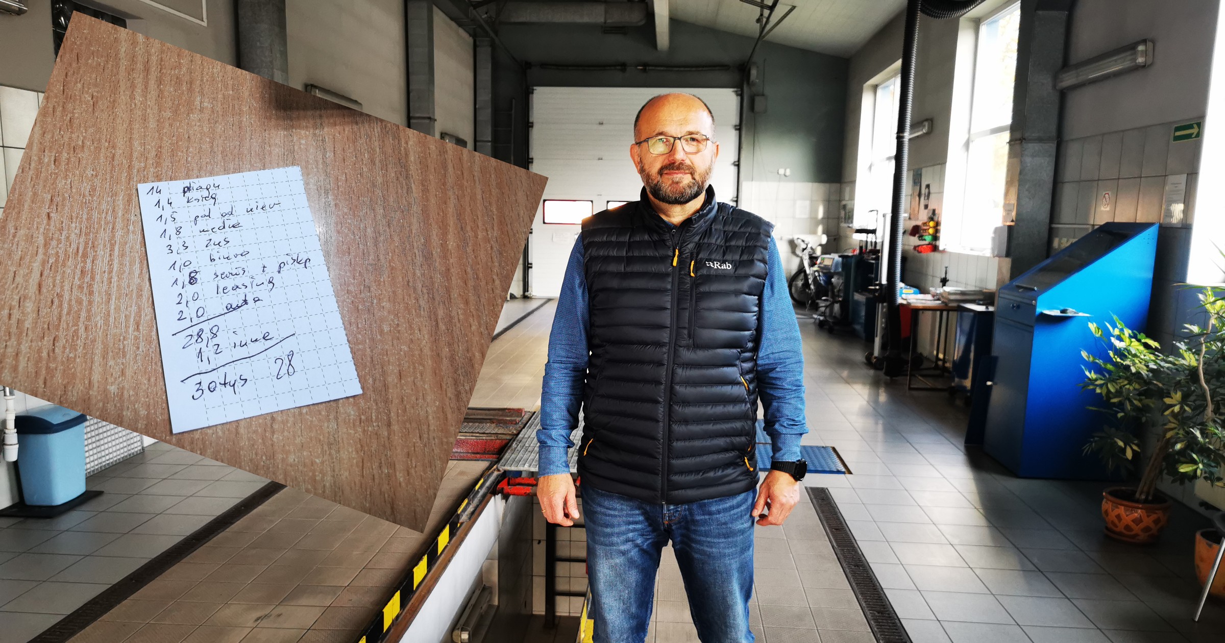 Jacek Pędzich, współwłaściciel stacji kontroli pojazdów Auto AS w Warszawie