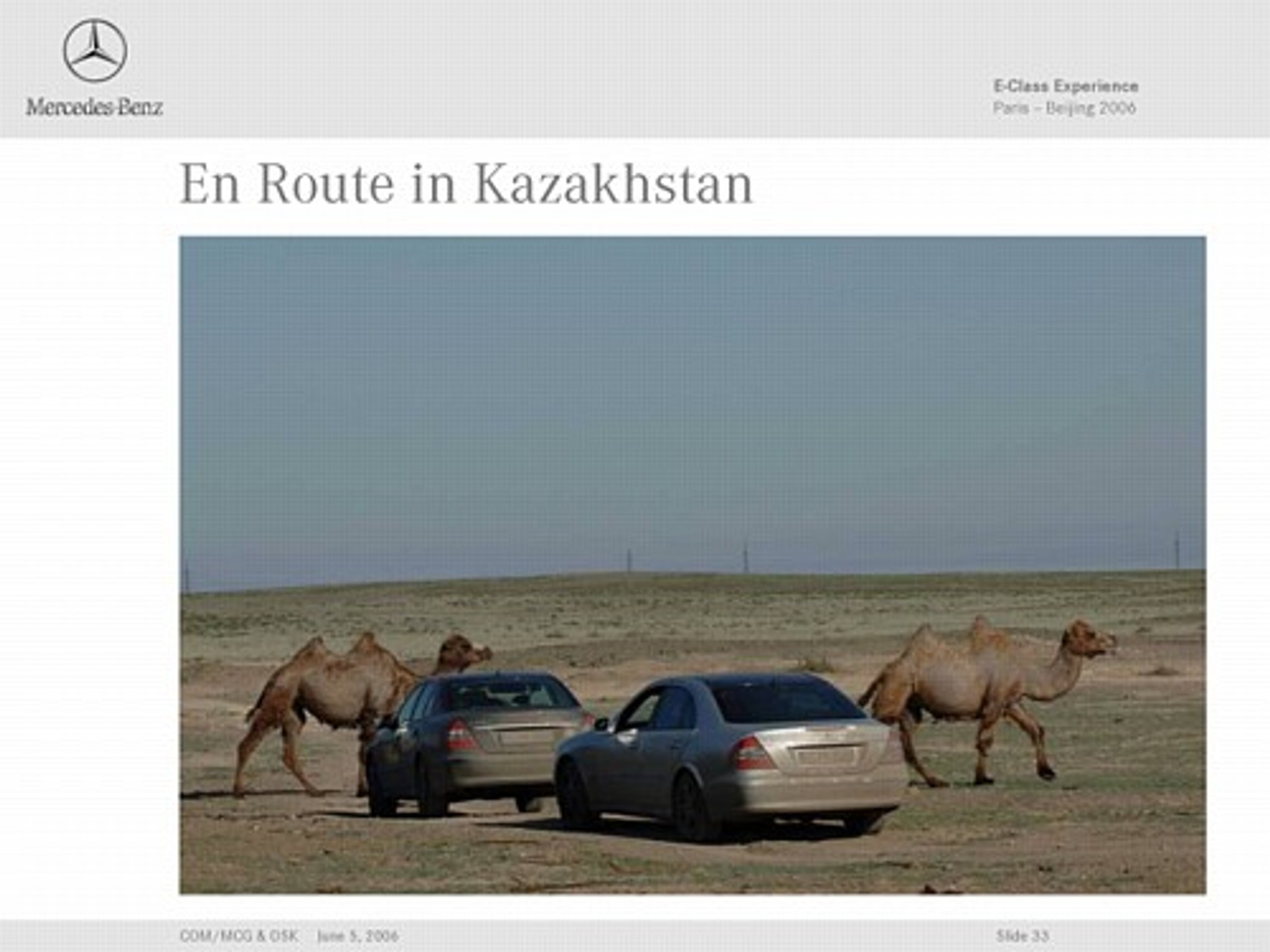 Mercedesem klasy E z Paryża do Pekinu