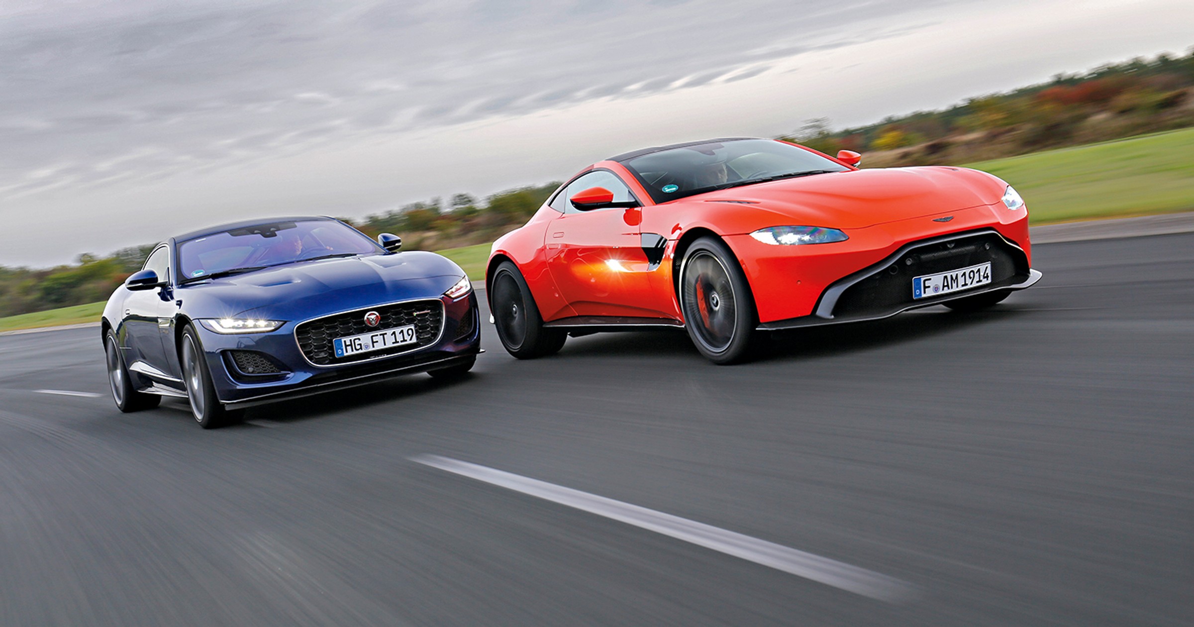 Jaguar F-Type kontra Aston Martin Vantage