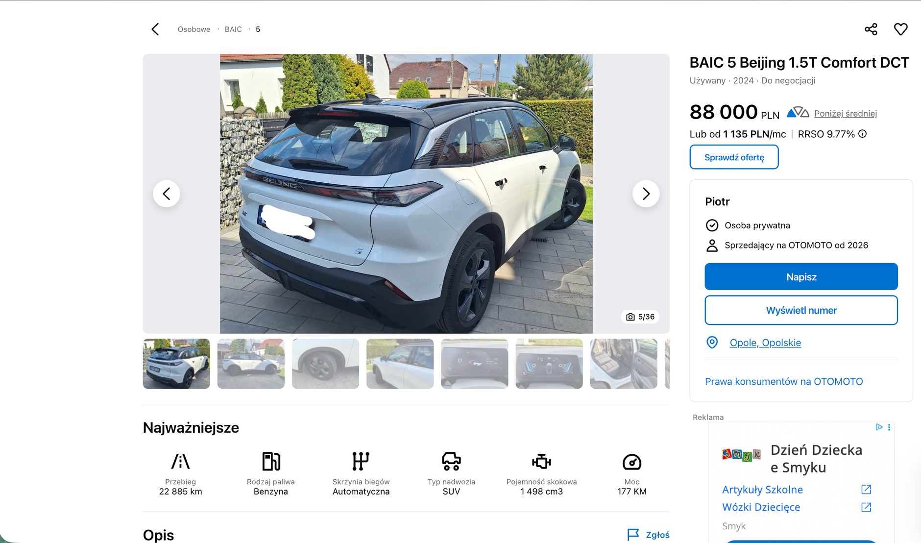 Za 88 tys. zł można mieć rodzinnego SUV-a w stanie "jak nowy", a nawet "lepszy niż nowy"