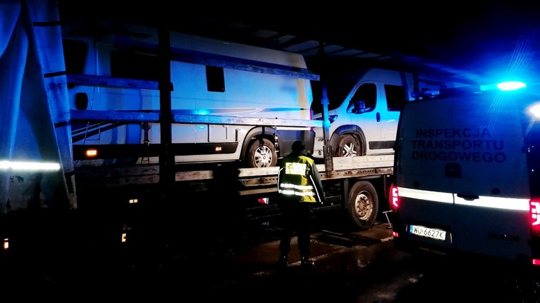 Skradzione kampervany zatrzymane w drodze na Litwę