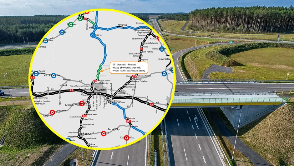 Droga S11 Oborniki - Poznań wraz obwodnicą Obornik