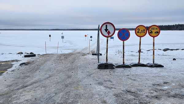 Droga lodowa przez Bałtyk