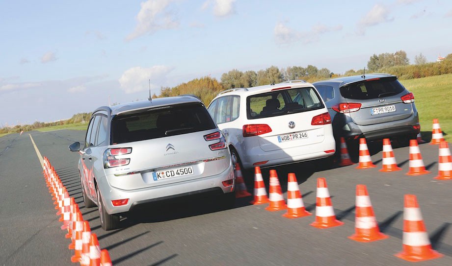 Citroen Grand C4 Picasso kontra Kia Carens i VW Touran