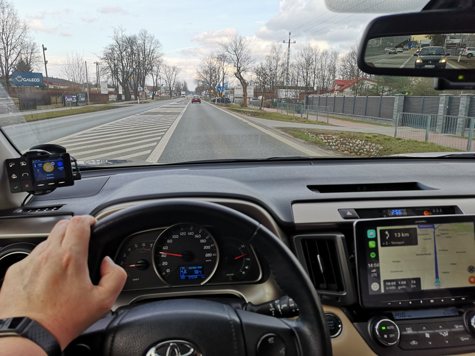 Test ostrzegaczy drogowych