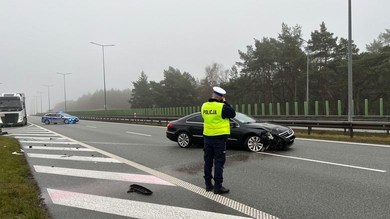 policja wypadek autostrada