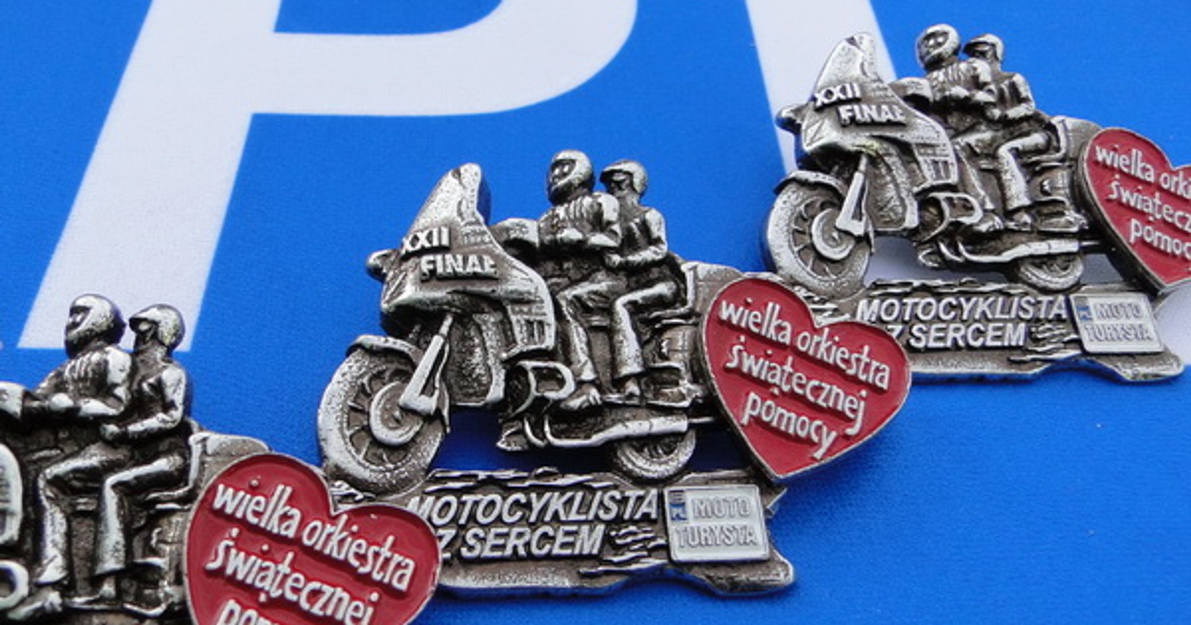 Znaczki Motocyklista z Sercem