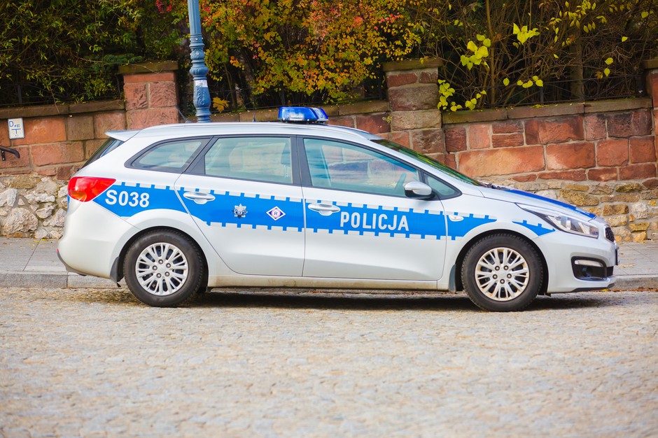 Obecne oznakowanie radiowozu policji
