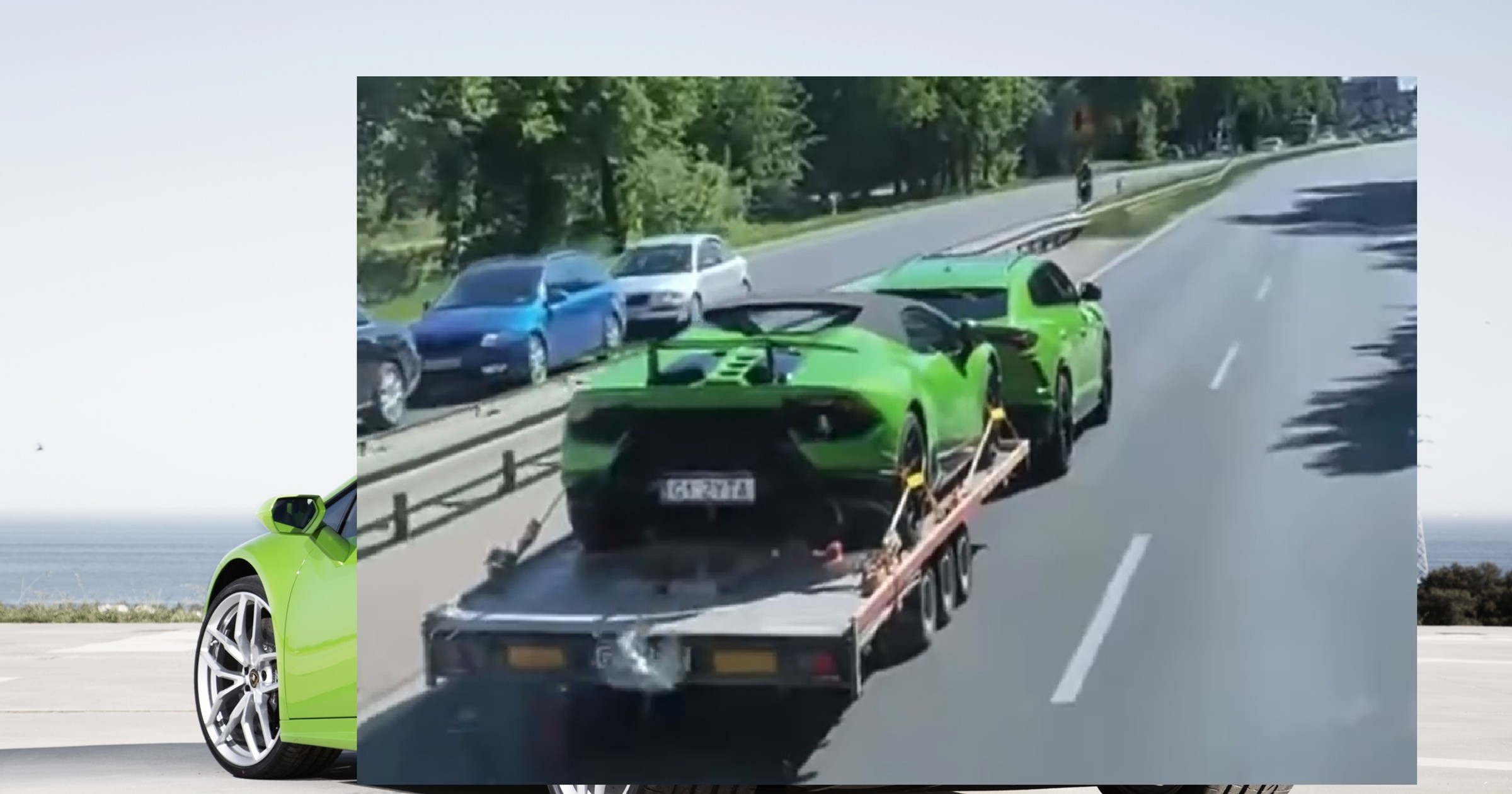 On nie musi wybierać. Jednym lambo ciągnie drugie na lawecie 