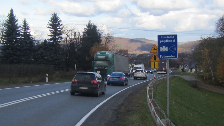 Fotoradar Bilsko (woj. małopolskie) na DK75