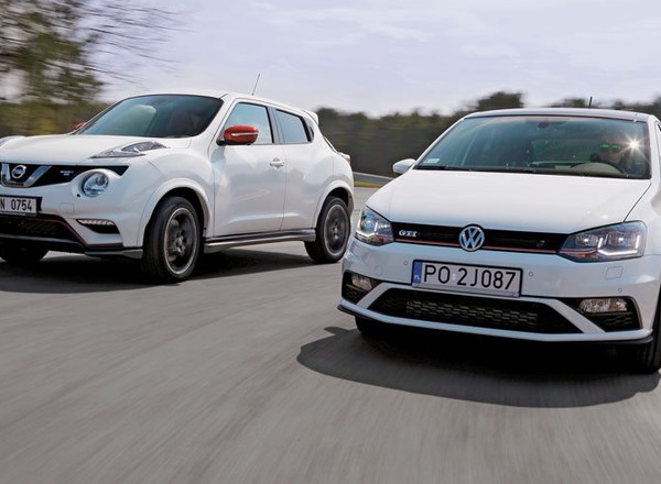 Niby są inne, a jednak... - Nissan Juke Nismo RS kontra VW Polo GTI