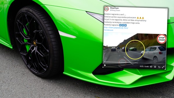 Kierowca Lamborghini namierzony. Siał postrach na polskich drogach