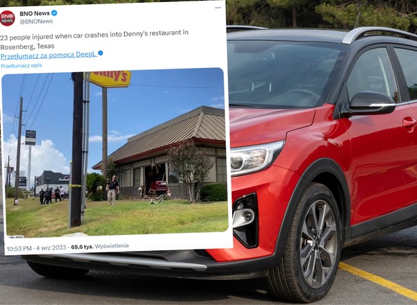 SUV wbił się w ścianę restauracji w USA. Ucierpiało ponad 20 osób