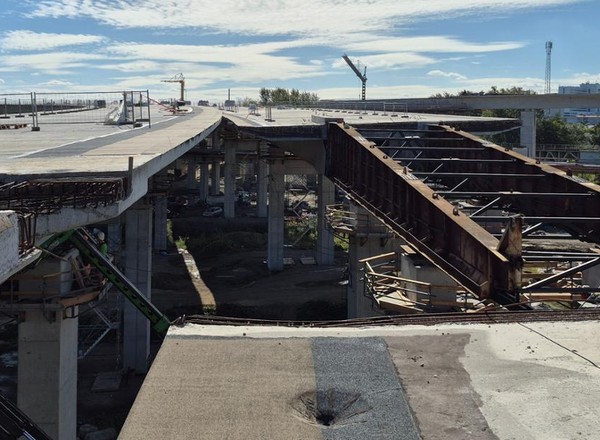 W Krakowie trwa budowa estakady na trasie S7. Zakończyli kluczowy etap