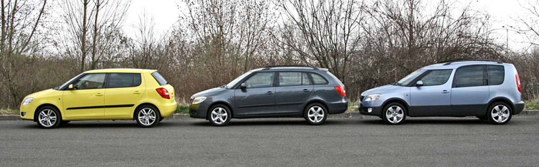 Škoda Fabia vs. Fabia Combi vs. Roomster – braterski pojedynek