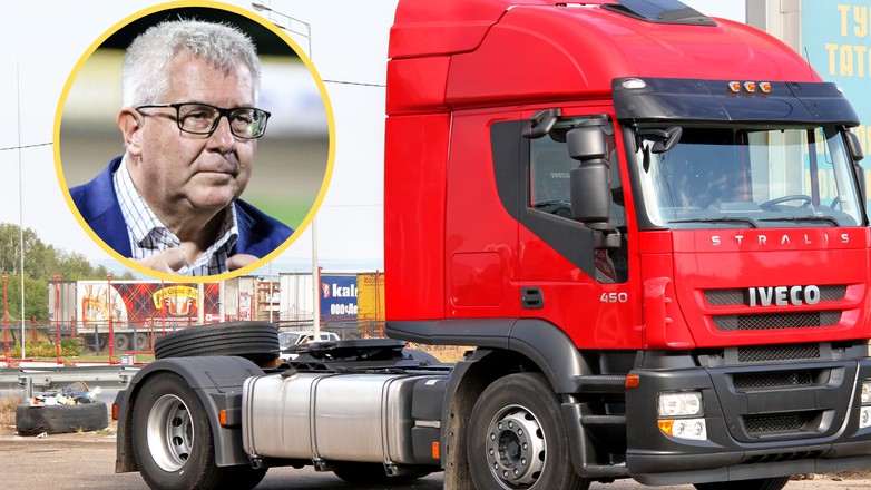 Ryszard Czarnecki miał m.in. jeździć ciągnikiem siodłowym Iveco Stralis. Zdjęcie ilustracyjne