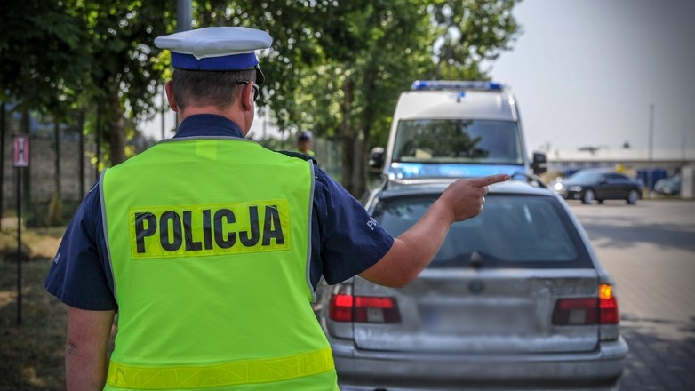 Policyjna kontrola drogowa