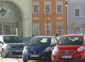 Maluchy, które nie boją  się wyzwań - Kia Venga kontra Honda Jazz i Nissan Note