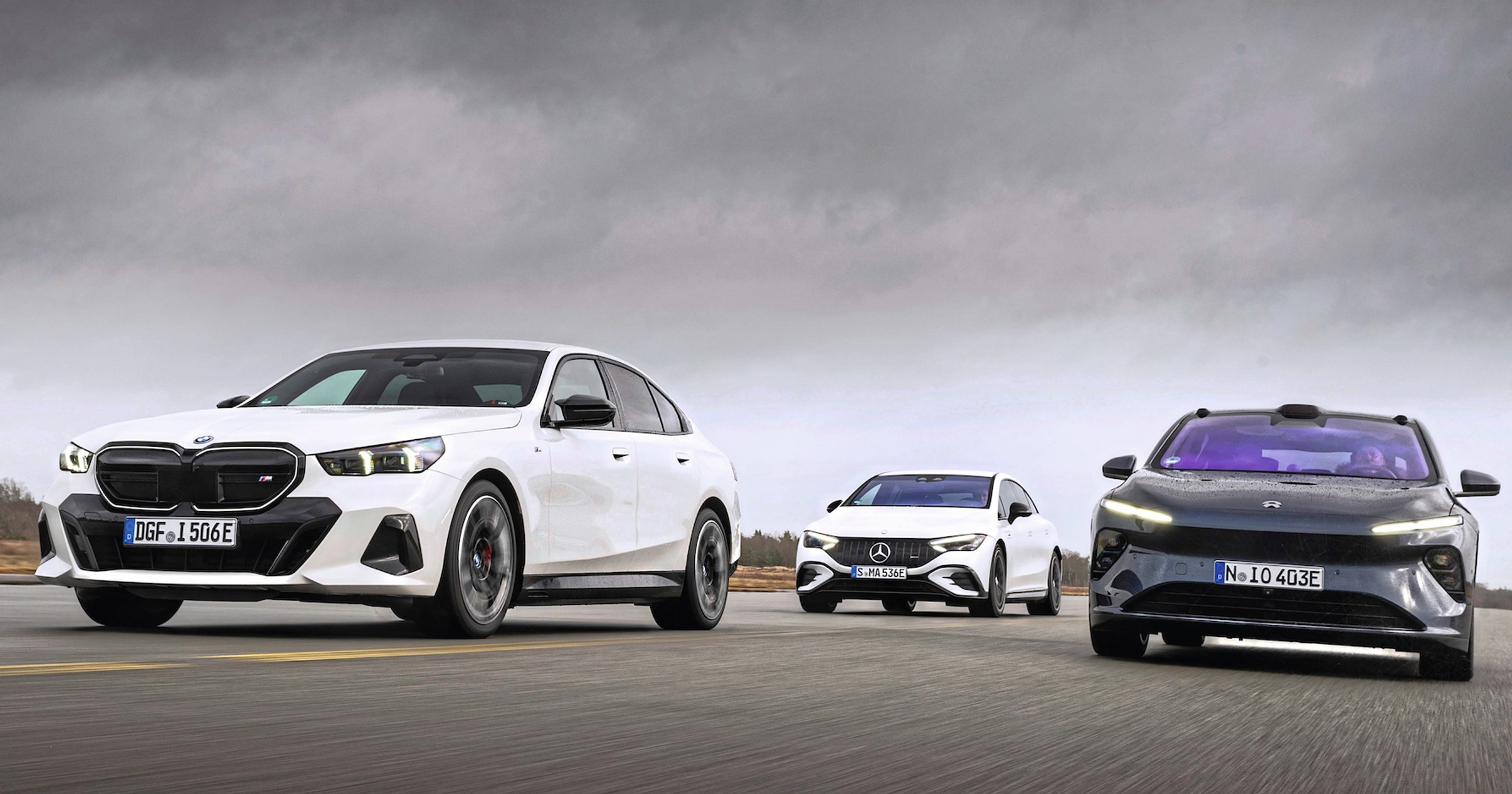 BMW i5 kontra Mercedes EQE i Nio ET7