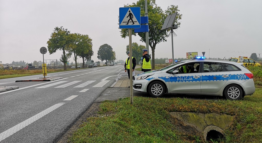 Policyjna kontrola przy DK2 w okolicach Siedlec