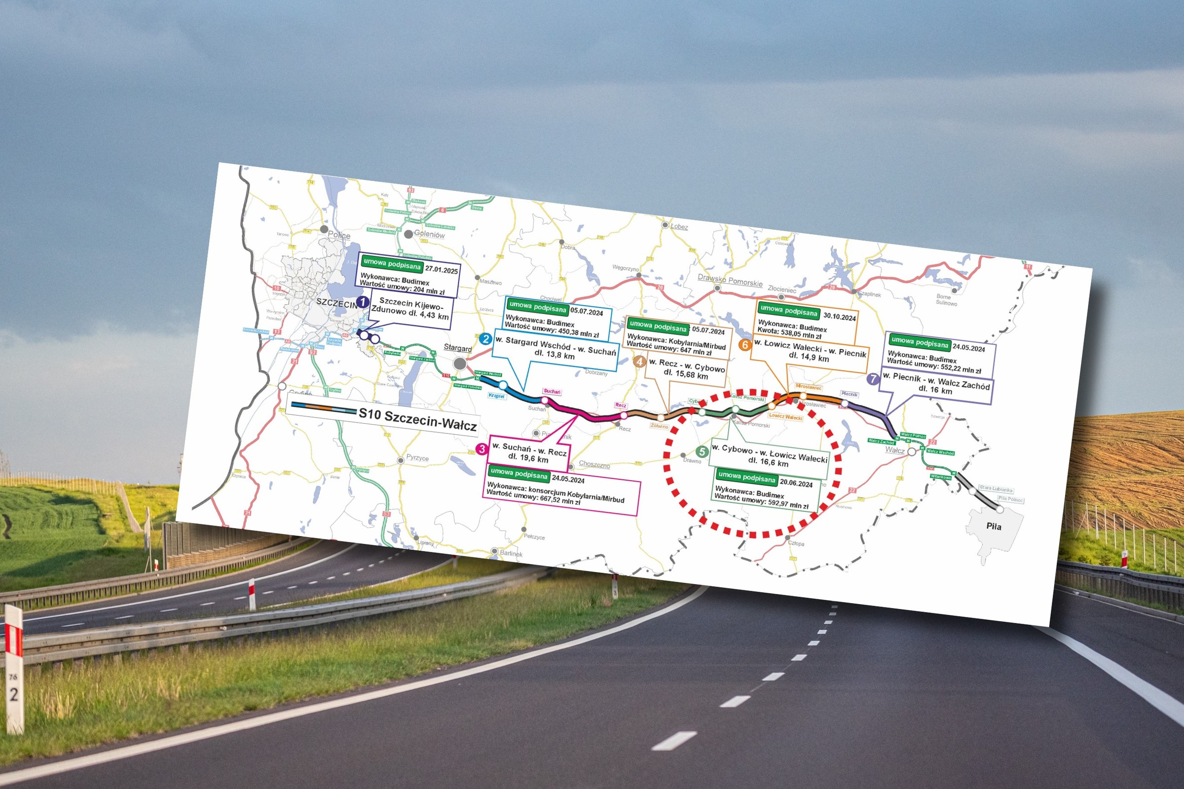 GDDKiA pokazała, co się dzieje na budowie S10. Wiemy, kiedy się skończy