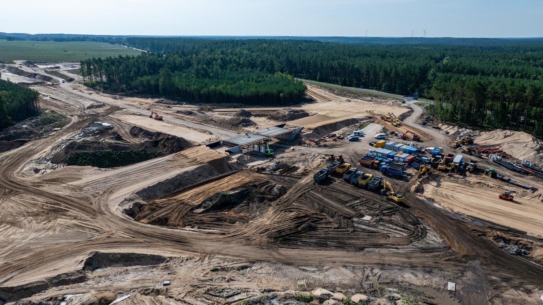 Droga S10 Szczecin - Wałcz w budowie