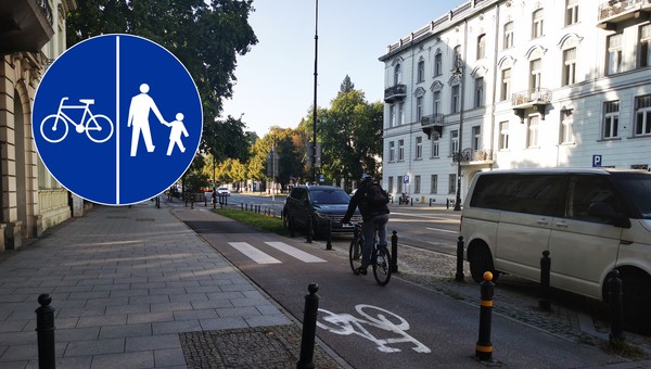 Drogi dla pieszych i rowerzystów często biegną obok siebie, czasem jest to wspólna droga. To ważne rozróźnienie