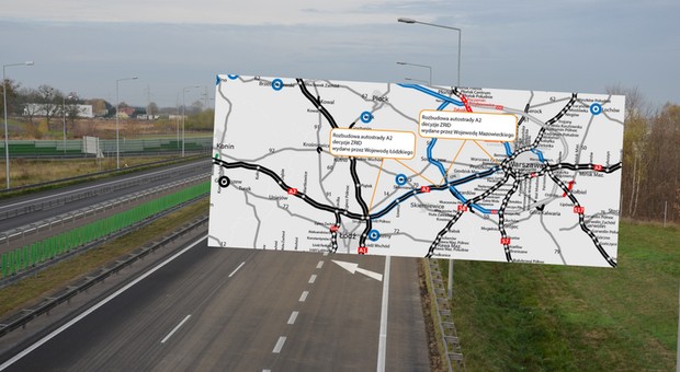 Jest zielone światło dla rozbudowy autostrady A2. Odcinek Warszawa — Łódź zyska trzecie pasy ruchu