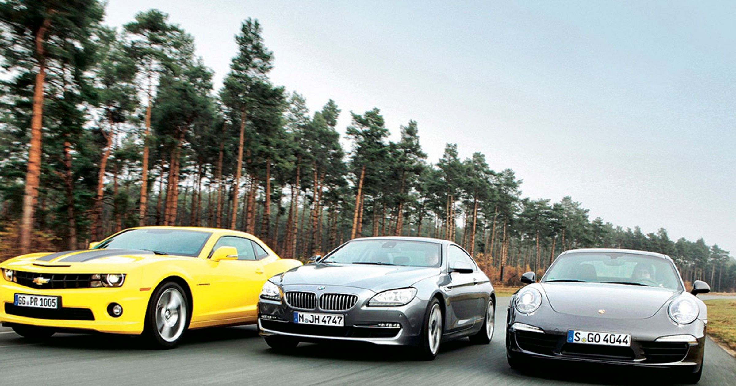 Chevrolet Camaro kontra BMW 650i i Porsche 911 Carrera S: mocne obiekty pożądania
