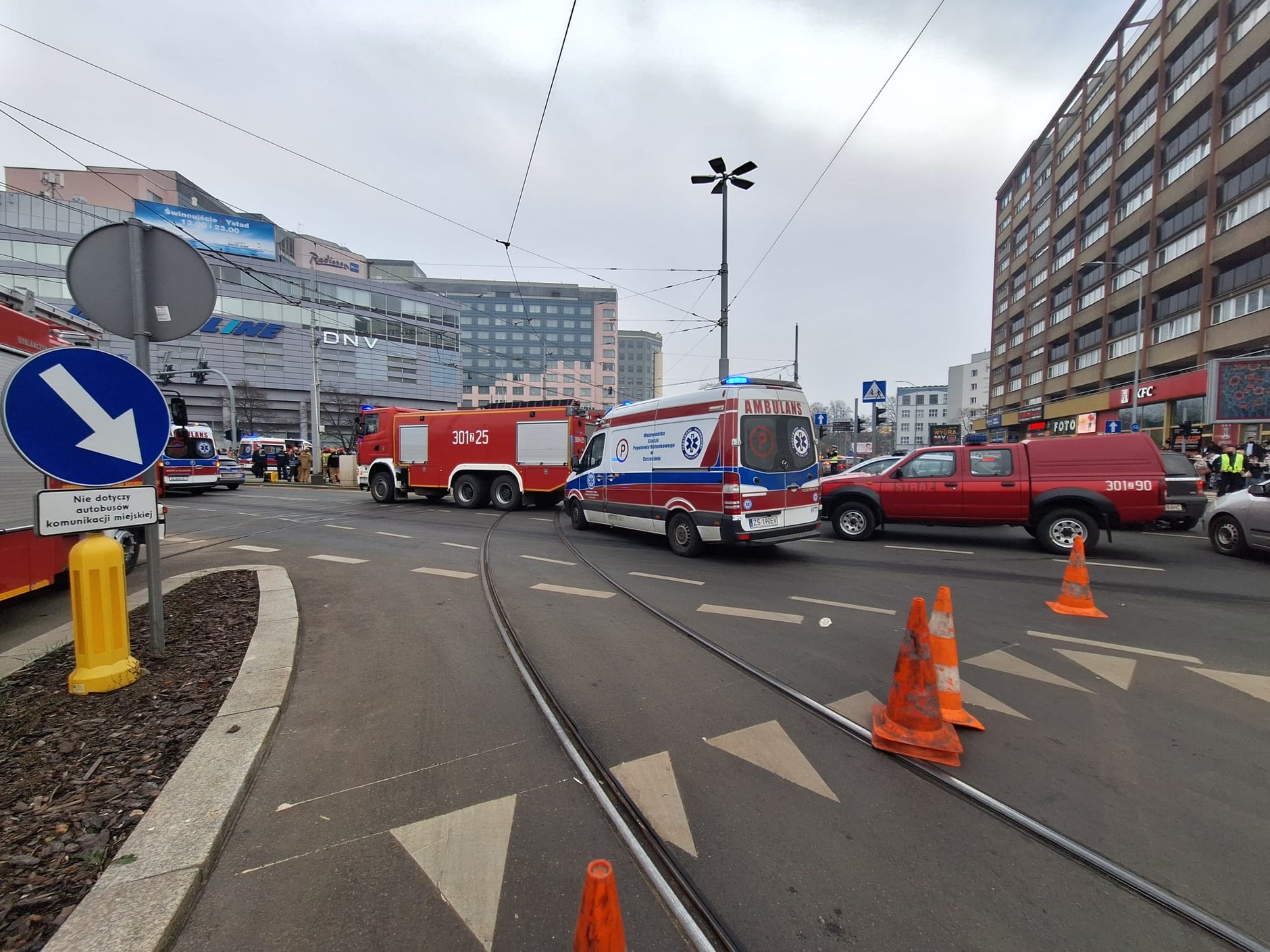 Wypadek w Szczecinie