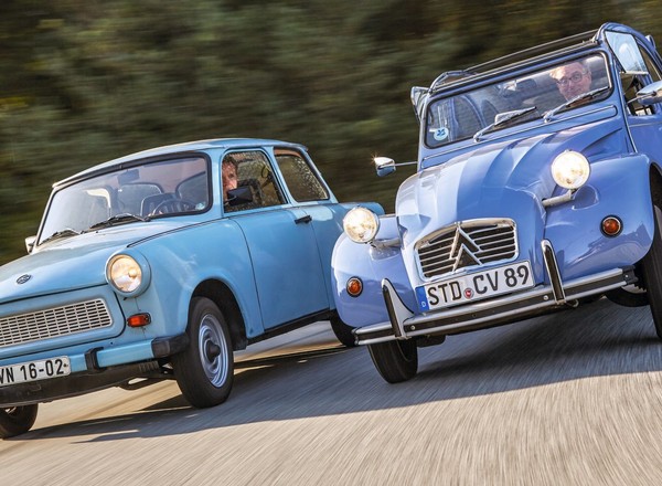Trabant kontra Citroen 2CV - czyli plastik kontra elastik