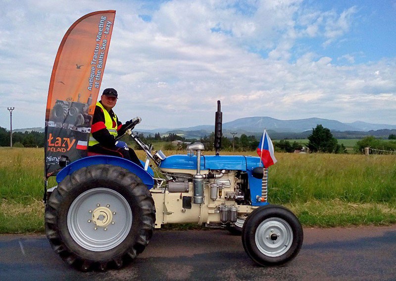 Zetor 25 na trasie do Skandynawii