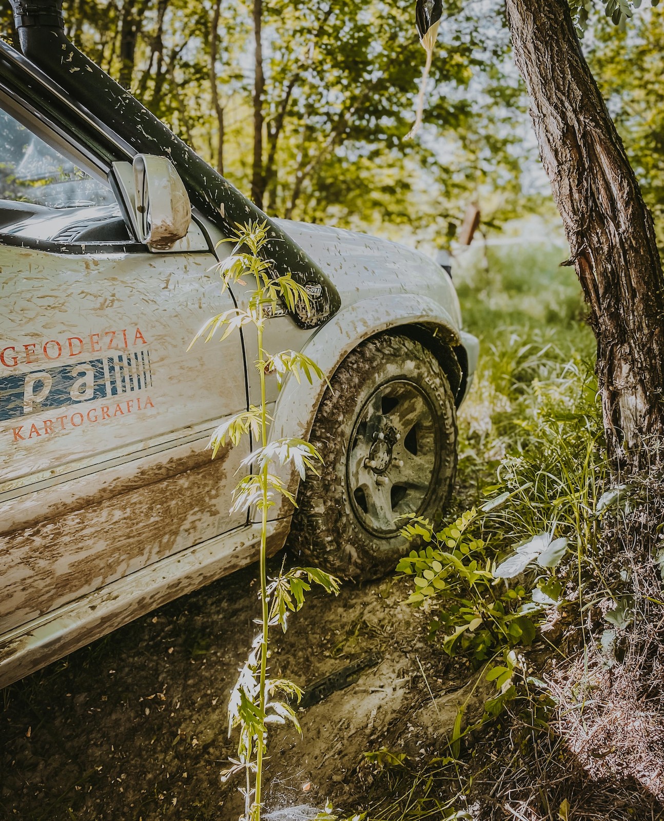 Suzuki w terenie podczas rajdu