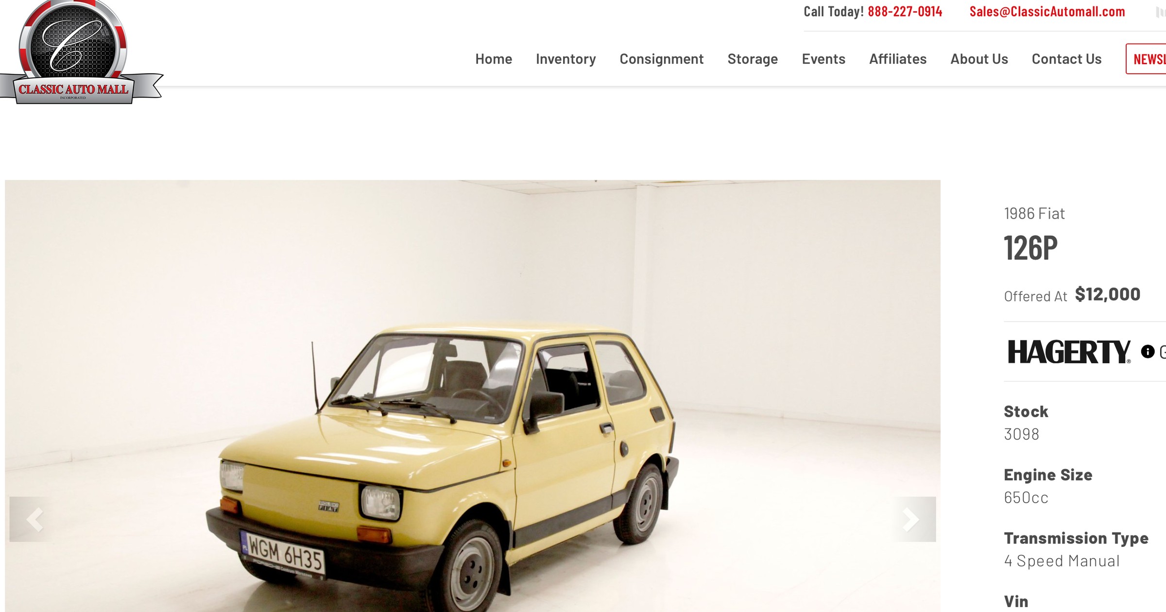 Classic Auto Mall Fiat 126p