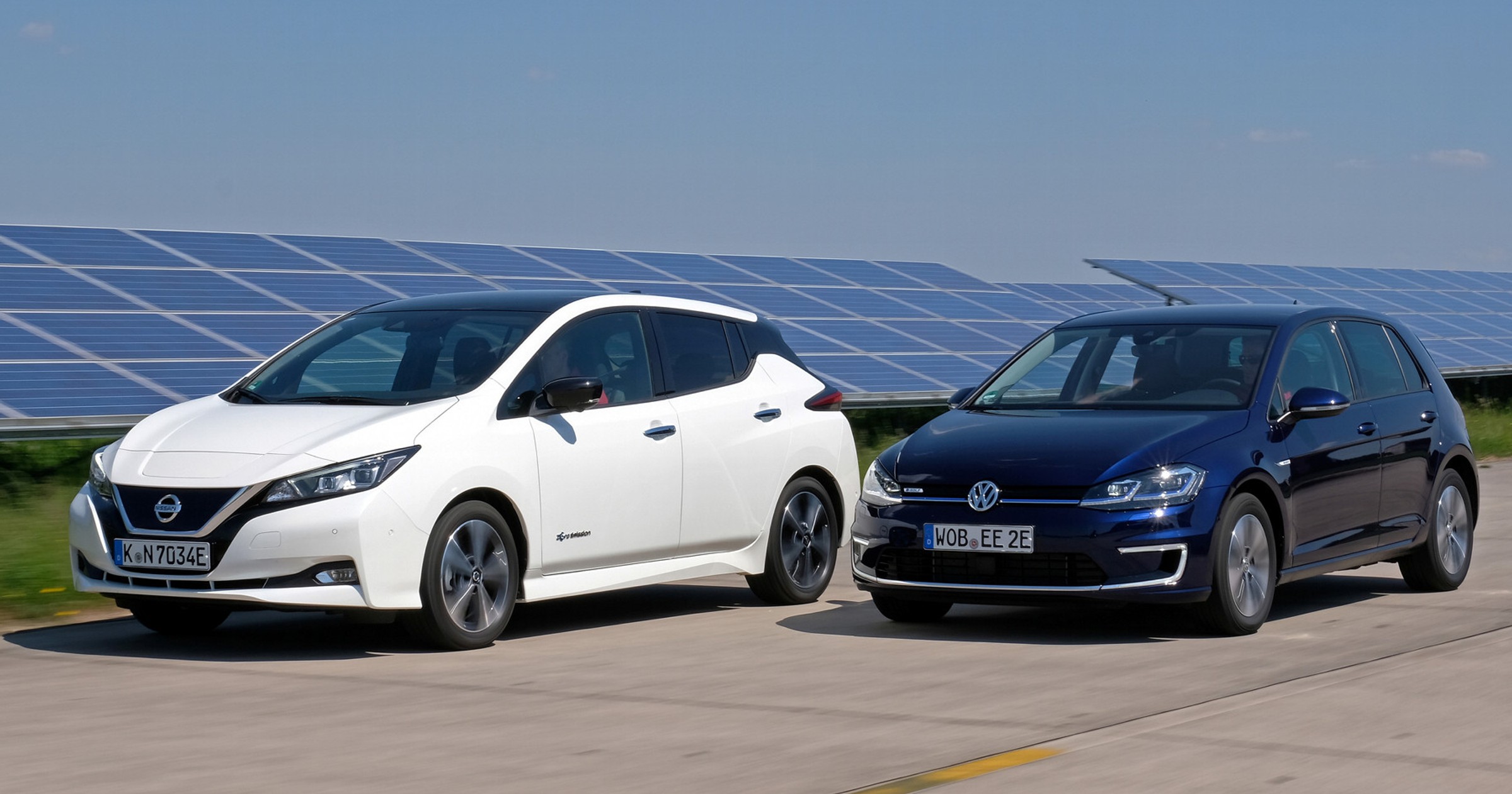 Nissan Leaf i VW e-Golf - porównanie