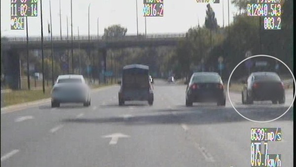 Pirat drogowy z Lublina pędził przez miasto 141 km/h