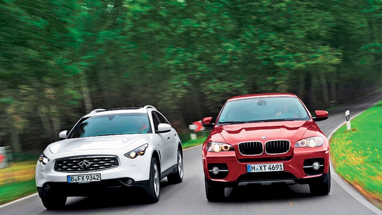 BMW X6 kontra Infiniti FX 30d: ślicznotki, czyli luksusowe suv-y