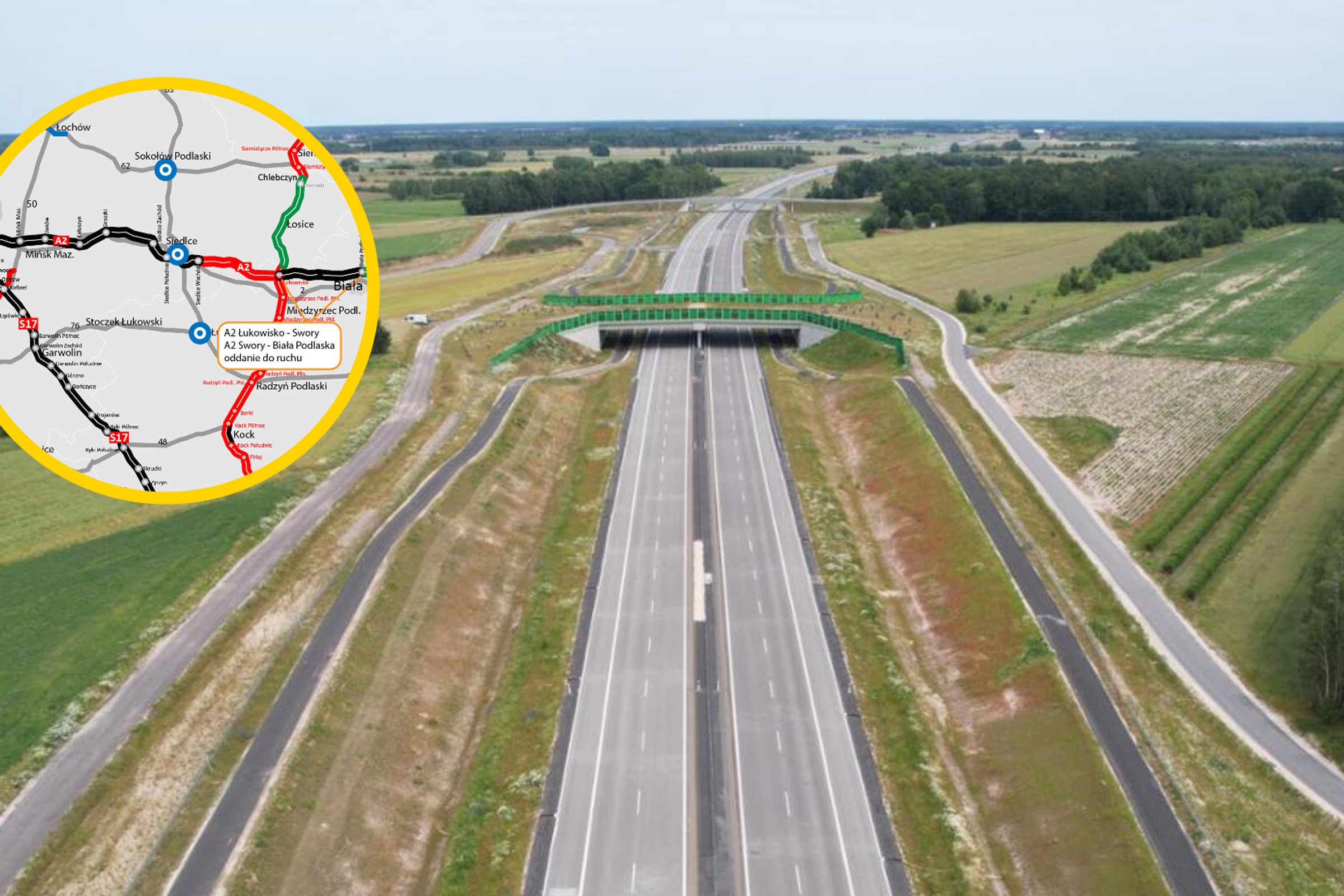 Prawie 30 km A2 na wschód już otwarte. Reszta trasy do końca czerwca