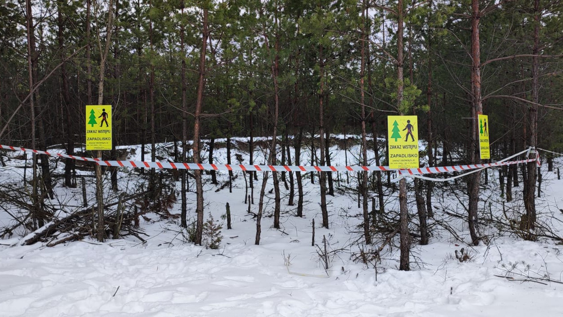 Zapadlisko po eksploatacji rud cynku i ołowiu