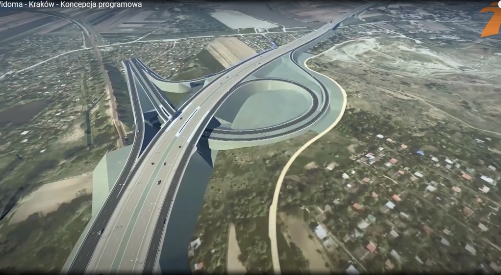 Węzeł Kraków Mistrzejowice - wizualizacja
