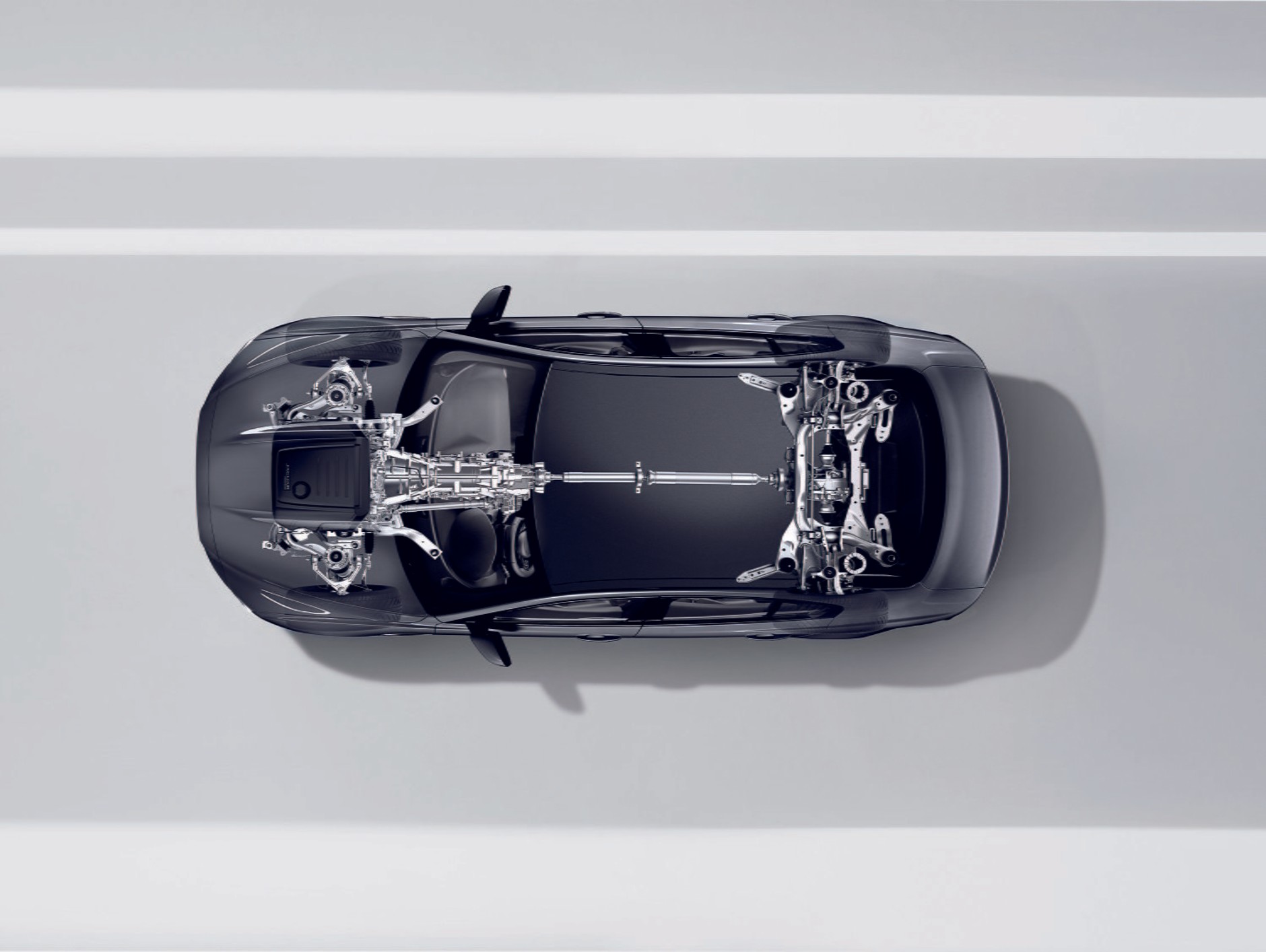 Jaguar XE AWD – schemat napędu 4 kół