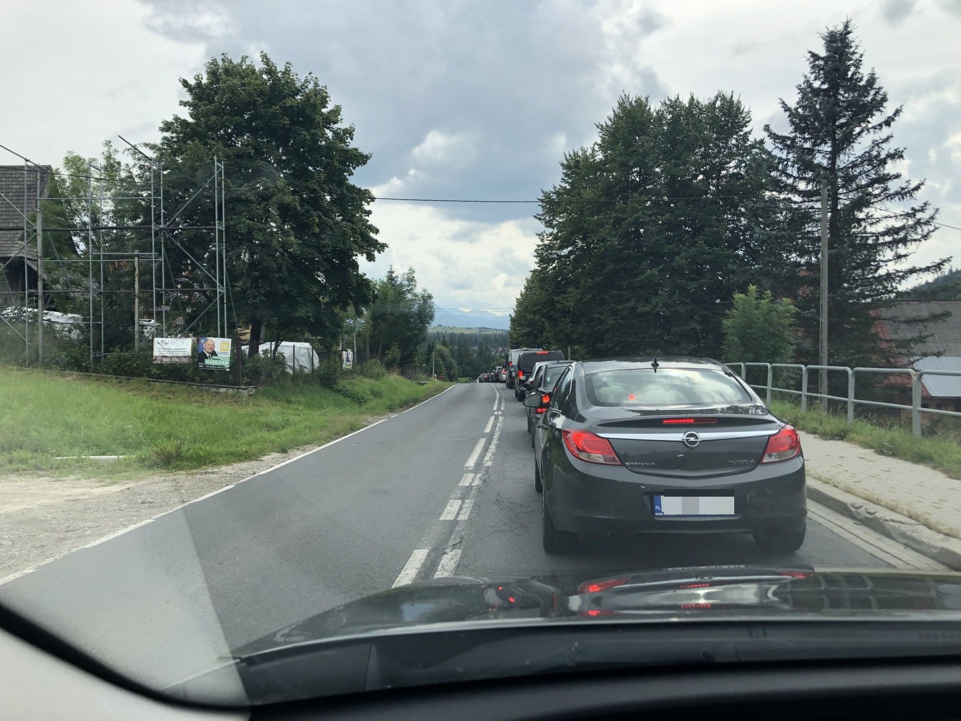 Korek na starej Zakopiance