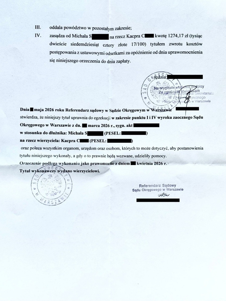 Wyrok w sprawie wizerunku policjanta