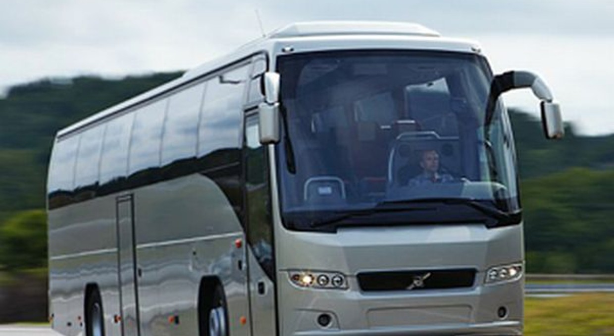 Volvo 9500 wjeżdża do Polski