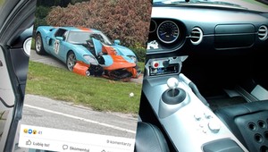 Rozbił wartego fortunę Forda GT Heritage Edition, bo... nie umiał zmieniać biegów