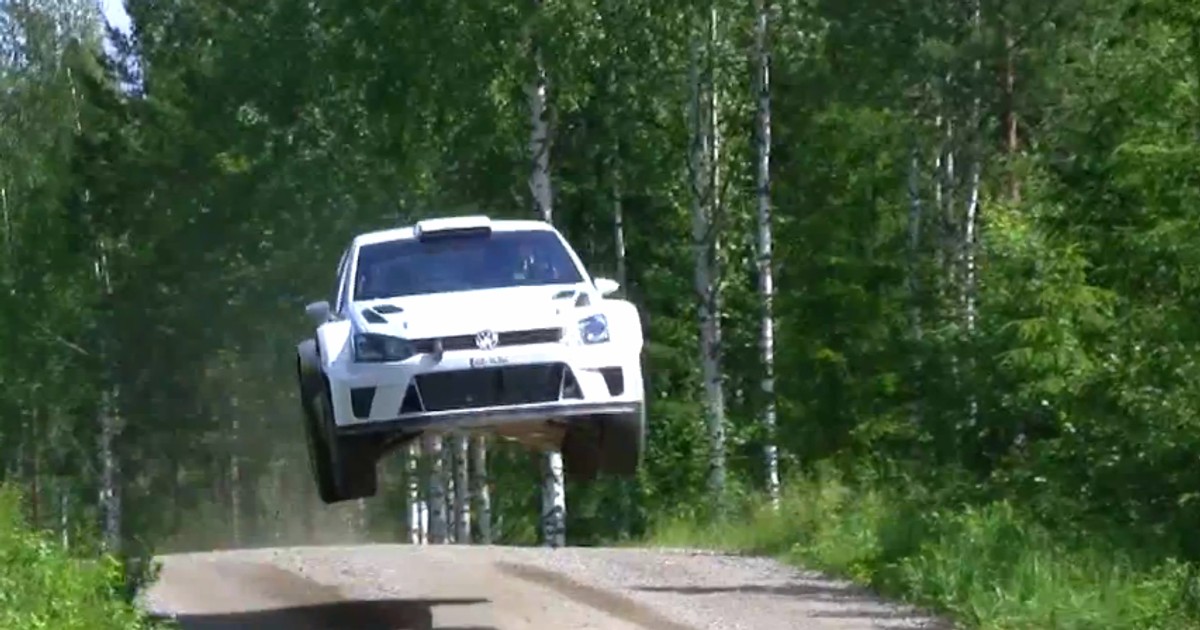 Latający Volkswagen Polo R WRC (video)