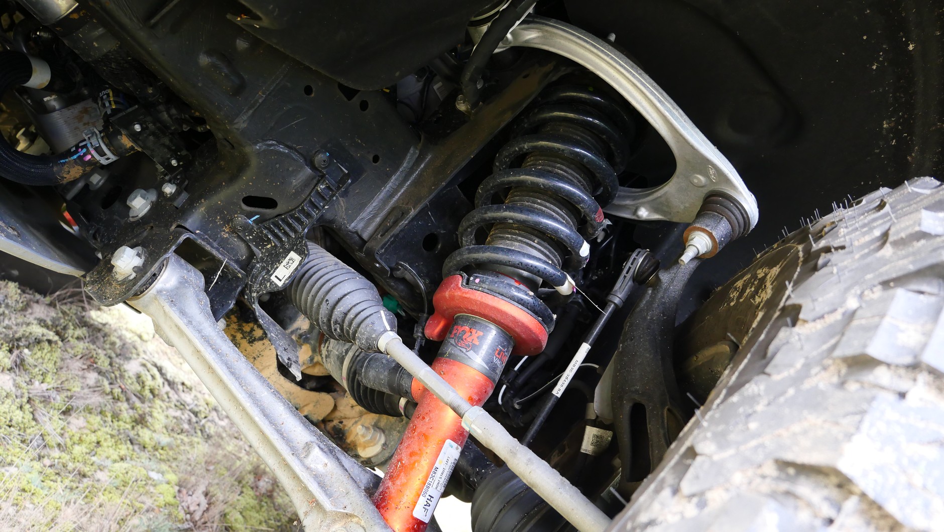 Ford Ranger Raptor: fabryczne zawieszenie wygląda jak dzieło dobrego tunera. Możliwości zawieszenia z amortyzatorami FOX są zadziwiające. 
