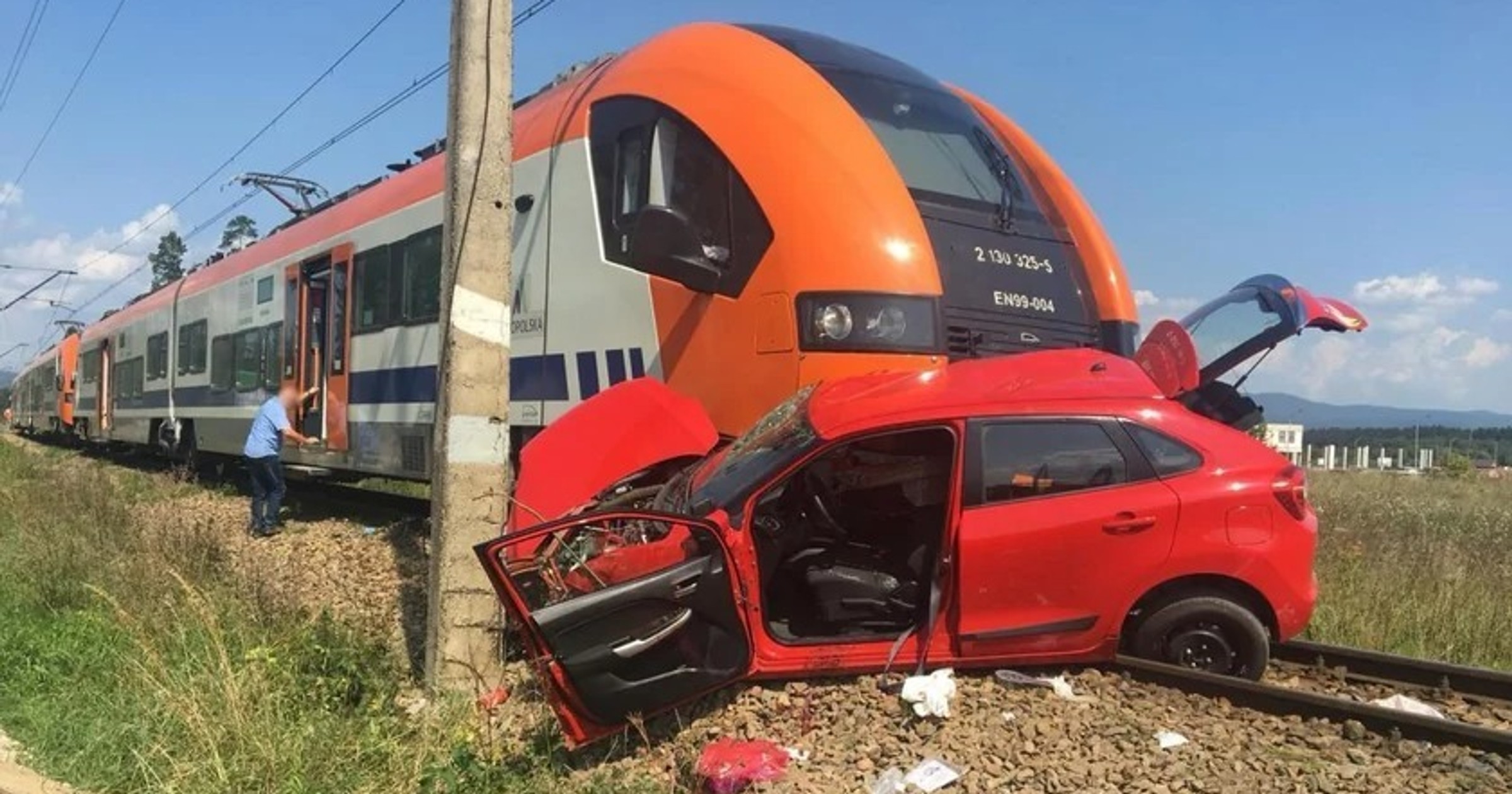 Wypadek z 2018 r. na przejeździe kolejowym w Szaflarach